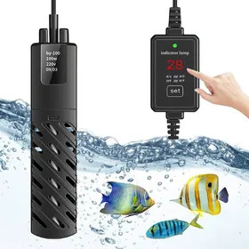 Comparer les prix de Chauffage daquarium numérique réglable 100 W avec affichage LED avec couvercle de protection et contrôleur