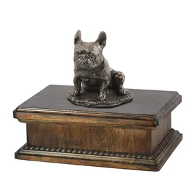 Meilleurs prix pour Urne commémorative personnalisée pour cendres de chien - ART-DOG - 24,5x29x21cm - 5L - Bouledogue français II