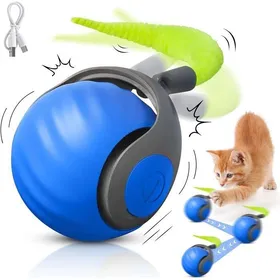 Comparer les prix de Balle de Jouet Interactif pour Chatballe interactive chatElectric Cat Toy Ball360°avec Chargement USB3 Modes de Multicolo JOUET