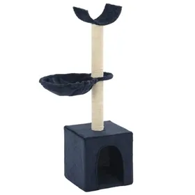 Meilleurs prix pour Arbre à chat - vidaXL - 105 cm - Sisal - Bleu - Facile à assembler