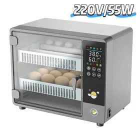 Meilleurs prix pour Couveuse Oeuf Automatique 24 œufs - espacement réglable - Plage de contrôle de la température 10℃-40℃ - Détecteur dœufs intégré