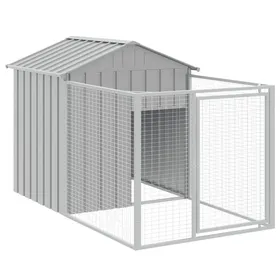 Comparer les prix de Niche pour chien - UU - avec cour - gris clair 117x201x123 cm A68
