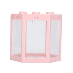 Comparer les prix de Petite décoration en plastique daquarium de poissons de bureau de réservoir de poissons de forme hexagonale pour le bureau /