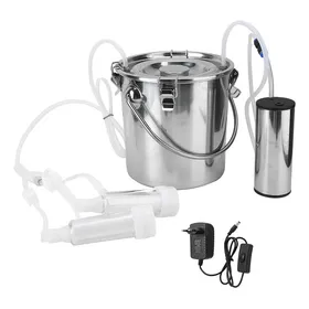 Meilleurs prix pour Machine à traire électrique domestique pour chèvres 5 L avec pompe à aspiration directe (prise UE pour chèvres)