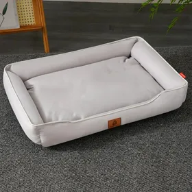 Comparer les prix de Lit carré quatre saisons pour grand chienmatelas résistant aux morsureslit pour chatdoux et épaiscanapé L-64x46x12cmLight Ga