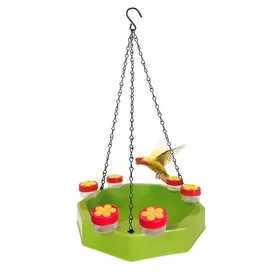 Meilleurs prix pour Bain d'oiseaux pour jardin à suspendre, mangeoire à eau pour bain d'oiseaux à suspendre, livré avec 6 abreuvoirs pour oiseaux