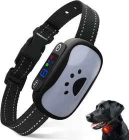 Meilleurs prix pour Collier Anti Aboiement Pour Petit Gros Chien Rechargeable, 2 Modes Vibration/Son Aide Au Dressage Inoffensif Automatique Avec 7 Ni
