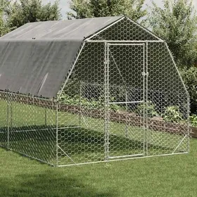 Meilleurs prix pour Meilleures Poulailler-Clapier-Cage avec toit - 25x4x225 m - acier galvanisé SSD1759271