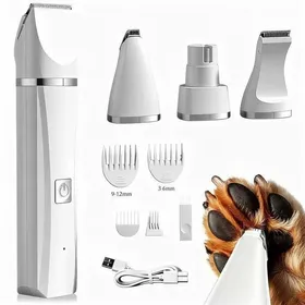 Meilleurs prix pour Tondeuse chien -Tondeuse chat-Silencieuse Tondeuse pour chien- 4 têtes de coupe multifonctions pour Chat et Ch TONDEUSE POUR ANIMAL