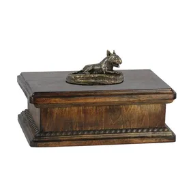 Meilleurs prix pour Urne commémorative personnalisée pour cendres de chien - ART-DOG - 245x29x21cm - 5L - Bull Terrier II