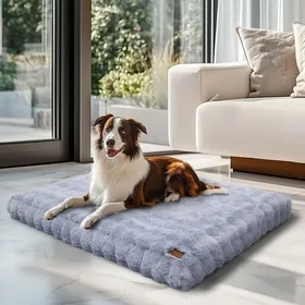 Comparer les prix de Panier pour Chien - UNHO - Grande Taille - 105x70cm - Déhoussable - Anti-stress - Gris