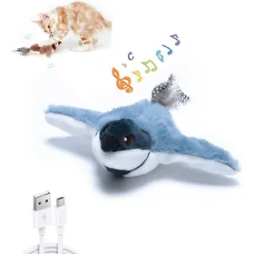 Meilleurs prix pour Jouet interactif pour chat - XVX - Oiseau volant - Bleu - Simulation de proie - Durable