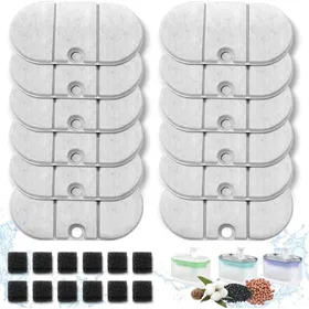 Meilleurs prix pour Lot De 12 Filtre Fontaine A Eau Chat Pour Petlibro Capsule Plwf002 71 Fl Oz/21 L Fontaine À Eau Chat Filtre Avec Système D[YF381]