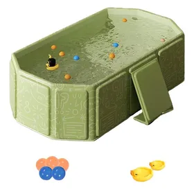 Meilleurs prix pour Baignoire pliante 75 x 45 x 25 cm Durable facile à ranger Système de vidange pratique Base antidérapante Convient chats aux chiens