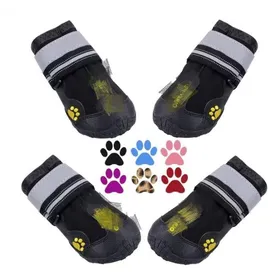 Meilleurs prix pour Lot de 4 Bottes pour Chien Chaussures Rsistantes lUsure et Antidrapantes YYV