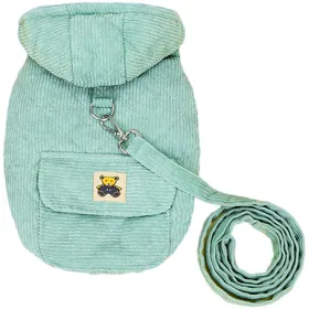 Comparer les prix de Pull pour petit chien sweat à capuche en polaire pour chat pull chaud et mignon pour chiot printemps-hiver (vert)