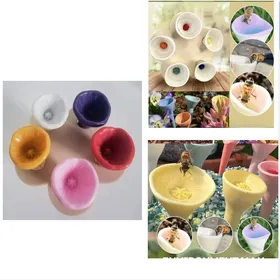 Meilleurs prix pour INF Abreuvoir pour abeilles en forme de fleur en résine (pack de 2) Multicolore