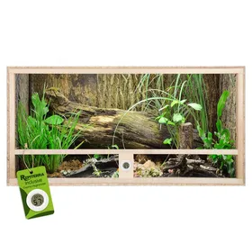 Comparer les prix de Repiterra® Terrarium 120x60x60cm en bois pour reptiles et amphibiens avec aérations latérales
