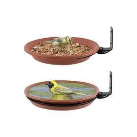 Meilleurs prix pour 2 PCS Abreuvoir OiseauxMangeoire pour Oiseaux Exterieur Et Bain doiseauxAbreuvoir pour Oiseaux BalconDistributeur Nourriture p