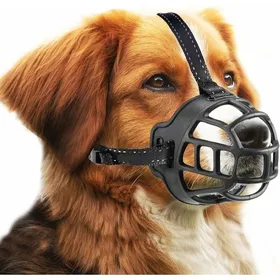 Comparer les prix de Muselière pour Chien, Museau, Muselière Panier pour Petits, Moyens Et Grands Chiens avec Sangles Réglables (Taille 3,Noir)