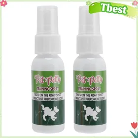 Meilleurs prix pour Spray dentraînement à la propreté pour chien 2 pièces de 30 ml Spray de pipi à points fixes pour chiot avec odeur durine de