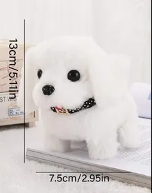 Meilleurs prix pour Peluche -YIBUJIAZU-Support de chien électrique en peluche pour enfants, petit support de- jouets cadeaux de Noël pour enfants
