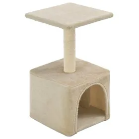Comparer les prix de “Winter SaleTOP Meuble pour chats Beige - Arbre à chat avec griffoirs en sisal 55cm Beige PRO85728
