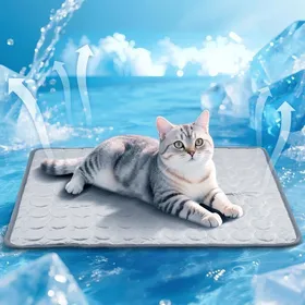 Meilleurs prix pour Tapis rafraîchissant pour Chien et Chat en été ChaudTapis Frais et Durable pour Animaux de CompagnieAccessoire de Matelas60x50cm