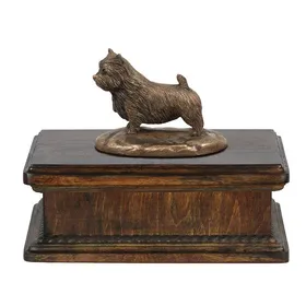 Comparer les prix de Urne commémorative personnalisée pour cendres de chien - ART-DOG - 24,5x29x21cm - 5L - Terrier de Norwich