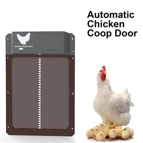 Comparer les prix de POULAILLER Porte Automatique avec Rails de Guidage et Trappe Électrique Coop Sécurisé pour Volaille