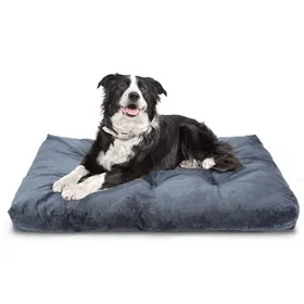 Meilleurs prix pour Nobleza Coussin Chien Grande Taille Panier Chien Lavable Gris Foncé 95x60cm
