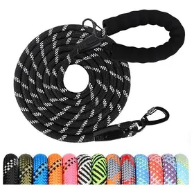 Comparer les prix de Laisse longe chien  3M dressage longue laisse avec poignée rembourrée pour petit moyen grand chien