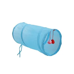 Comparer les prix de Mon ami Luki - Tunnel rétractable avec jouet et grelot - BLEU - 50X25X25CM
