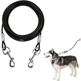 Comparer les prix de Laisse robuste pour chien résistante à la mastication Conception à double crochet 3m laisse en métal fabriquée