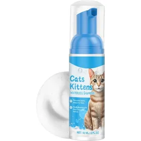 Comparer les prix de Mousse Nettoyante Confortable Pour Chat Shampoing Pour Chat Solution De Nettoyage Portable Non Irritante Shampooing Sans Eau