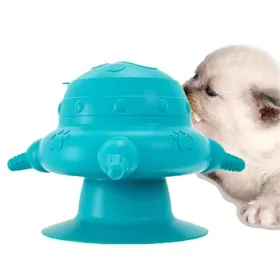 Meilleurs prix pour Mangeoire pour ChiotsBol à Lait Bionique en Silicone pour Animaux De Compagnie avec 4 Sucettes Et VentouseBiberon Silicone