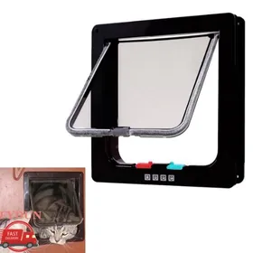 Comparer les prix de FYDUN porte pour chien Porte pour chat fonction de fermeture automatique de fenêtre résistante à animalerie trappe Noir L