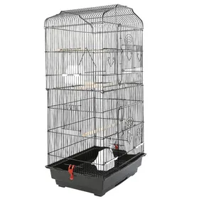 Comparer les prix de KEDIA Cage volière 46*36*92cm Portable Filet à perroquet robuste et durable Pour Oiseaux Perroquets inséparables Noir