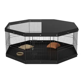 Comparer les prix de Parc pour Chien à 8 Panneaux-Duoku-Parc dexercice Pliable en Métal pour Animaux de Compagnie-avec Couvercle Supérieur