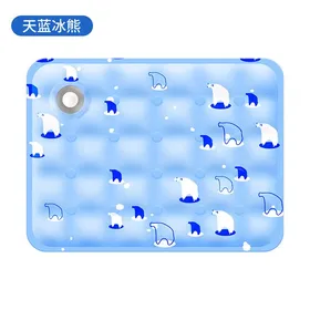 Meilleurs prix pour Tapis de refroidissement pour animaux - Phoesky - 30x40 cm - Bleu ciel - Poudre de cristal de glace - Écologique
