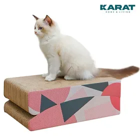 Comparer les prix de Griffoir en carton pour chats Meuble griffoir en carton de qualité Sarabi