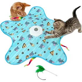 Meilleurs prix pour Jouet Interactif pour Chats dIntérieurJouet Rechargeable pour Chaton à Activation Tactile avec Jeu de Cache-Cache et Élément