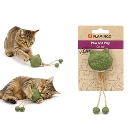 Meilleurs prix pour Jouet pour chat - FLAMINGO - Katti - cataire & bois de matatabi - rubans stimulants - vert 5x2x15 cm