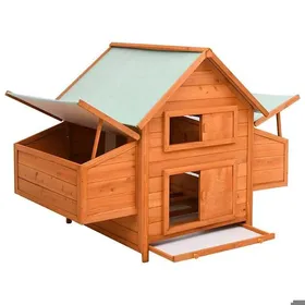 Comparer les prix de JILLS - Poulailler enclos cage poules dextérieur - 150x96x110cm - Bois de sapin massif OCT63405103