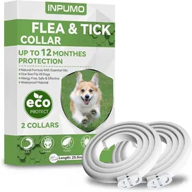 Comparer les prix de Collier Anti Puces pour Chien 12 Mois de ProtectionCollier Anti Tique Chien Réglable et ÉtancheConvient à Toutes Tailles65cm(2pcs