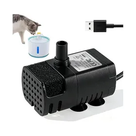 Comparer les prix de Pompe USB pour fontaine à eau pour chat 200L/H 1W pompe de re pour fontaine à chat 5V silencieuse et écoénergétique av FILTRE A AIR