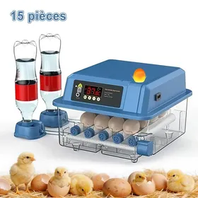 Meilleurs prix pour Incubateur pour 15 œufs température et humidité contrôlées retournement automatique des œufs lumière pour mirer les œufs.