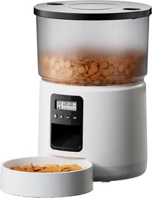 Meilleurs prix pour Distributeur Croquettes Chat Automatique,Distributeur Croquettes Chat Avec Minuterie Programmable,1-6 Repas Par Jour,Avec Appuyez