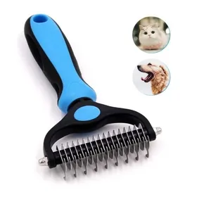 Meilleurs prix pour Professional Pet Grooming Brush Detangling Rake for Dogs and Cats Undercoat Deshedding Tool