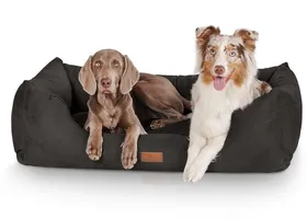 Comparer les prix de Knuffelwuff Dreamline,Panier, Lit , Coussin, Corbeille pour chien, noir XXXL 155 x 105cm